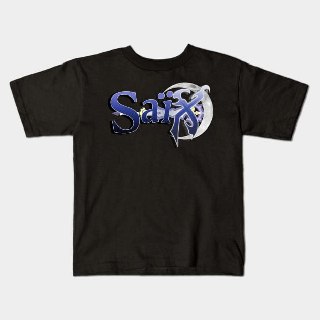 Saix Title Kids T-Shirt by DoctorBadguy